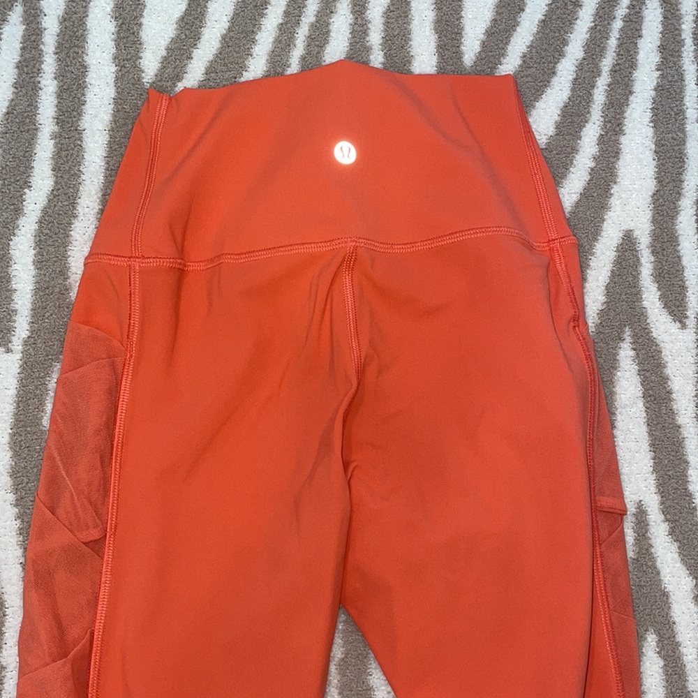 Orange lulu leggings